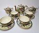 Exquisite Antique Japanese Satsuma Porcelain Geisha Tea Set Pot