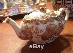 Exquisite Gold Gilded Oriental Translucent China Teapot