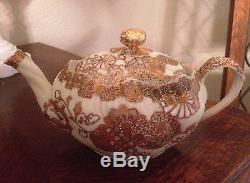 Exquisite Gold Gilded Oriental Translucent China Teapot