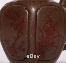 Exquisite Old Chinese Yixing Zisha teapot Handwork Purple sand Teapots PT158
