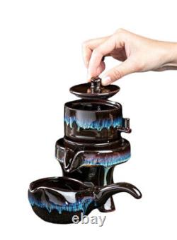 Exquisite Stone Grinding Shape Tea Set Handmade Tea Pot Cups Chinese Gungfu Gift