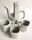 Extrem. Rare Jonathan Adler Reform Temple Brutalist Teapot/coffepot Mugs Set