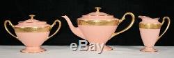 Extremely Rare! Lenox Westchester Coral 3 Pc Teapot Cream & Sugar Set Mint