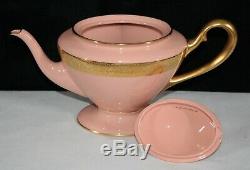 Extremely Rare! Lenox Westchester Coral 3 Pc Teapot Cream & Sugar Set Mint