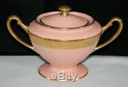 Extremely Rare! Lenox Westchester Coral 3 Pc Teapot Cream & Sugar Set Mint