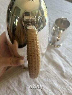 FLAIR 1956 by 1847 Rogers Bros Mid Century Coffee Or Tea Pot Wrapped Handle Set