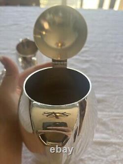 FLAIR 1956 by 1847 Rogers Bros Mid Century Coffee Or Tea Pot Wrapped Handle Set