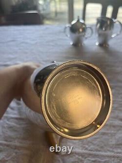FLAIR 1956 by 1847 Rogers Bros Mid Century Coffee Or Tea Pot Wrapped Handle Set