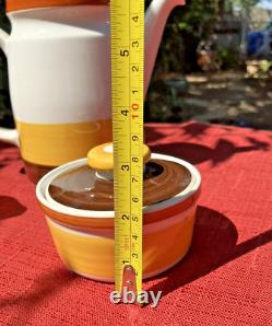 FOKUS by Rorstrand 3 piece T-pot, Sugar, Creamer Designed by Carl Harry Stalhane