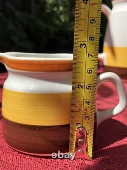 FOKUS by Rorstrand 3 piece T-pot, Sugar, Creamer Designed by Carl Harry Stalhane