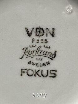 FOKUS by Rorstrand 3 piece T-pot, Sugar, Creamer Designed by Carl Harry Stalhane