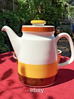 FOKUS by Rorstrand 3 piece T-pot, Sugar, Creamer Designed by Carl Harry Stalhane