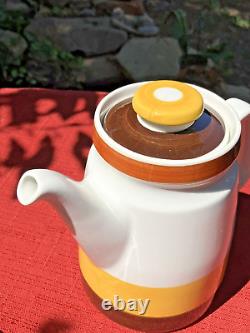FOKUS by Rorstrand 3 piece T-pot, Sugar, Creamer Designed by Carl Harry Stalhane