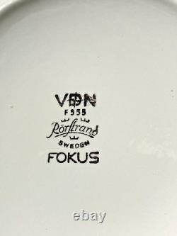 FOKUS by Rorstrand 3 piece T-pot, Sugar, Creamer Designed by Carl Harry Stalhane