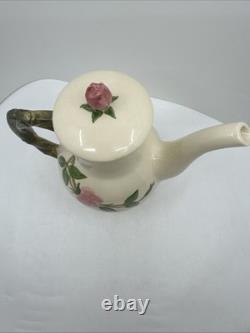 FRANCISCAN Desert Rose Tea Coffee Pot Set with Creamer Sugar Lidded Bowl Ca USA