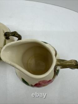 FRANCISCAN Desert Rose Tea Coffee Pot Set with Creamer Sugar Lidded Bowl Ca USA