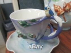 FRANZ Walt Disney Bambi Teapot & Cup with Saucer
