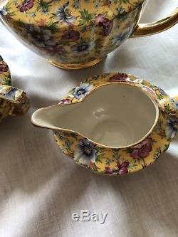 Fabulous Vintage Sadler Chintz Tea Set Sophie Teapot