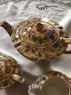 Fabulous Vintage Sadler Chintz Tea Set Sophie Teapot