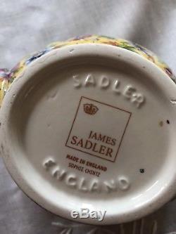 Fabulous Vintage Sadler Chintz Tea Set Sophie Teapot