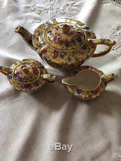 Fabulous Vintage Sadler Chintz Tea Set Sophie Teapot