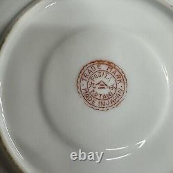 Fajita Kutani Porcelain Tea Set Japan SERVICE FOR 5 Pot Sugar Cream Cups Saucers