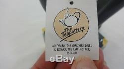 Famous & Rare Swineside Teapottery Bellhop Teapot Vtg 1985 New With Box