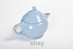 Fiestaware Periwinkle 2-cup Tea Pot Tea Service 8 Piece Set