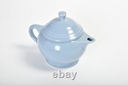 Fiestaware Periwinkle 2-cup Tea Pot Tea Service 8 Piece Set