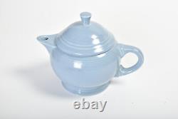 Fiestaware Periwinkle 2-cup Tea Pot Tea Service 8 Piece Set