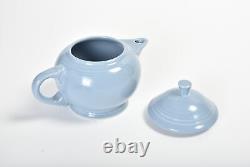 Fiestaware Periwinkle 2-cup Tea Pot Tea Service 8 Piece Set