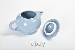 Fiestaware Periwinkle 2-cup Tea Pot Tea Service 8 Piece Set