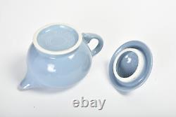 Fiestaware Periwinkle 2-cup Tea Pot Tea Service 8 Piece Set