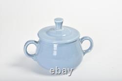 Fiestaware Periwinkle 2-cup Tea Pot Tea Service 8 Piece Set