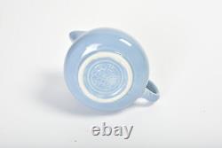 Fiestaware Periwinkle 2-cup Tea Pot Tea Service 8 Piece Set