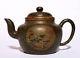 Fine Chinese Antique Hand Painted Zisha Pottery Teapot Marked Yongzheng Pt140