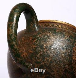 Fine Chinese Antique Hand Painted ZiSha Pottery Teapot Marked YongZheng PT140