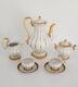 Fine Meissen Gold Encrusted Tea Set 2 Cups Tea Pot Creamer Sugar Bowl