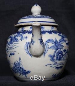 Fine Old China Handmade Painting Landscape Pottery Teapot Mark Collection FA291
