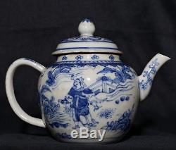 Fine Old China Handmade Painting Landscape Pottery Teapot Mark Collection FA291