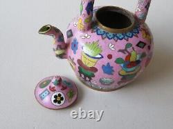 Fine Old Chinese Wine Or Tea Set - Teapot, Tray & 4 Cups - Excellent Quality