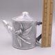 Fine Silver Tea Pot Pure Silver 999 Collectibles Bamboo Festival Tea Sets Cup