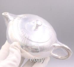 Fine Silver Tea Pot Pure Silver 999 Collectibles Polish Surface Tea Sets Pot
