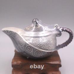 Fine Silver Tea Pot Pure Silver 999 Collectibles Unique Shaped Small Tea Sets