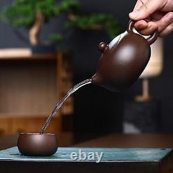 Fine Yixing Clay Teapot Set Series, Chinese Genuine Handmade Tea Pot 10.6 Oz w