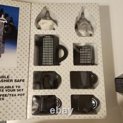 Five & Dime Sarsaparilla Vintage 1988 Teapot, Creamer Sugar Bowl And 4 Cups
