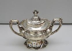 Francis I 4pc Reed & Barton Sterling Silver Tea Set Coffee Pot Sugar & Creamer