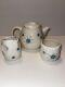 Franciscan Earthenware Starburst Atomic Teapot Withlid, Creamer, And Sugar Set Vtg