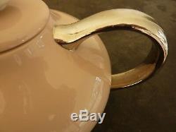 Franciscan SANDALWOOD Platinum Trim TEA SET, Teapot Creamer Sugar Cups Saucers