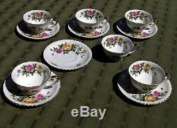 Franconia China Selb Bavaria Germany Rose GardenTeapot with Tea Set 21 pieces